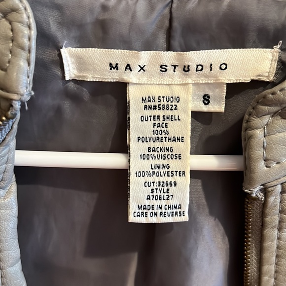 Max Studio Faux Leather Jacket - Picture 2 of 5